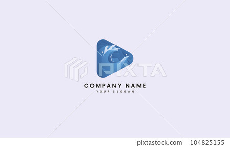 Abstract Wave play button logo wave and wave logo music Abstract Wave play button logo wave and wave logo music 104825155