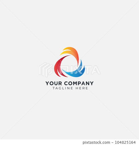 Colorful vector funnel abstract logo holistic Nature parks leaves. Colorful vector funnel abstract logo holistic Nature parks leaves. 104825164