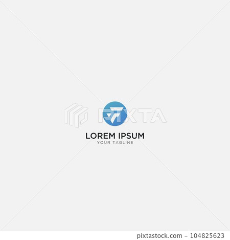 Letter F simple and strong modern logo Letter F simple and strong modern logo 104825623