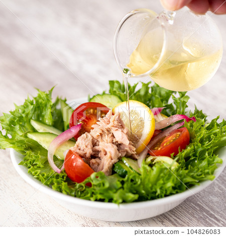 Tuna salad Sea chicken salad Salad (plate background) 104826083