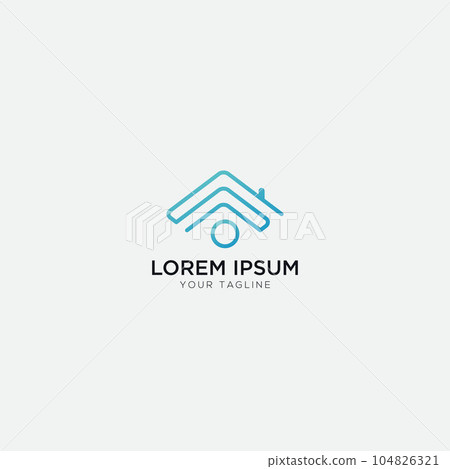 abstract home logo S O logo design modern abstract home logo S O logo design modern 104826321