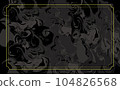 Chic and Cool Marble Black Gold Framed Background 104826568
