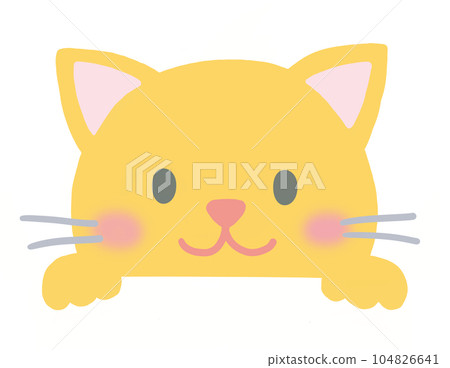 Cat Hyokkori illustration Cat Hyokkori illustration 104826641