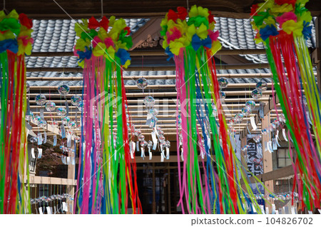Wada Hachimangu Shrine, where the sound of wind chimes is refreshing Wada Hachimangu Shrine, where the sound of wind chimes is refreshing 104826702