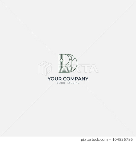 simple line art decoration home outdoor lake logo simple line art decoration home outdoor lake logo 104826786