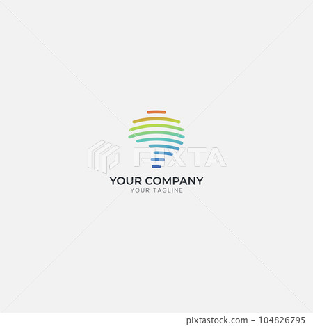 finger brain logo rainbow finger brain logo rainbow 104826795