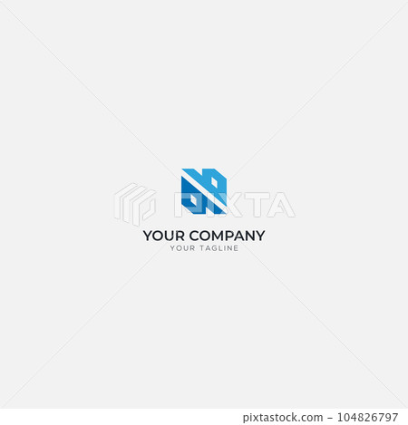 letter N logo simple initial monogram letter N logo simple initial monogram 104826797