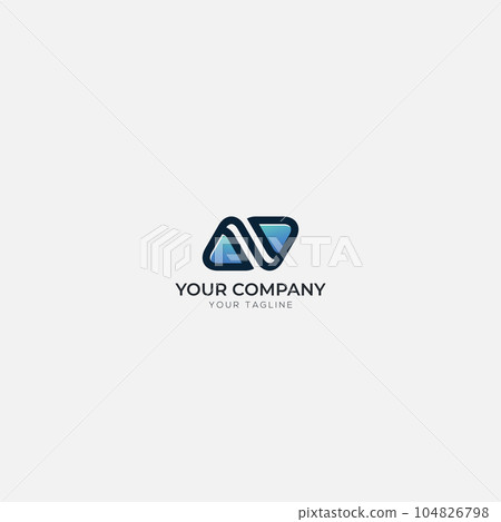 Letter N with infinity logo monogram Letter N with infinity logo monogram 104826798