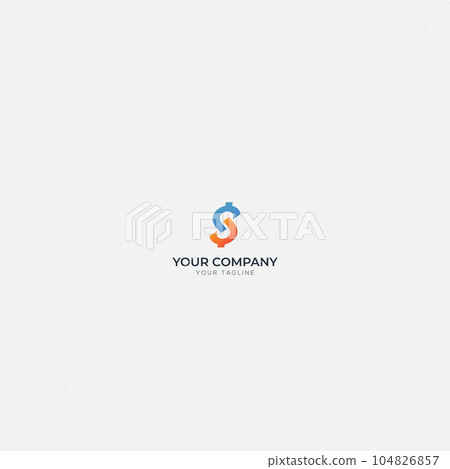 Cash back money logo letter CS logo Cash back money logo letter CS logo 104826857