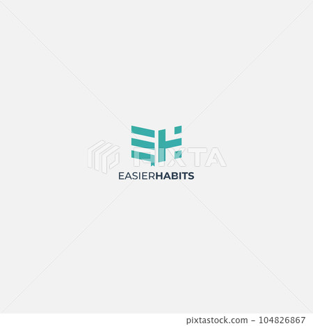 monogram EH letter logo monogram EH letter logo 104826867