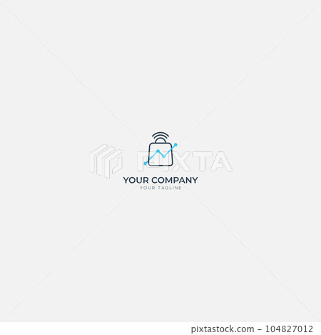online store bag statistic logo online store bag statistic logo 104827012
