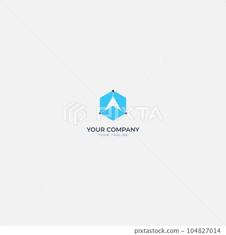 arrow secured logo modern hexagonal arrow secured logo modern hexagonal 104827014