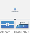 E letter like hat logo courier 104827022