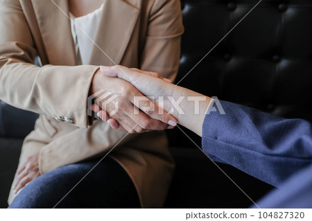 Image business mans handshake. Business partnership meeting successful concept. 104827320