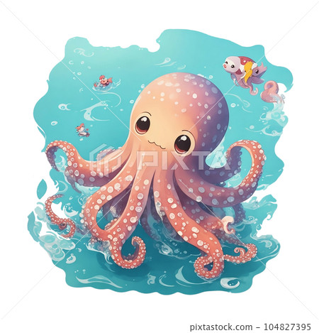 Cute octopus Cute octopus 104827395