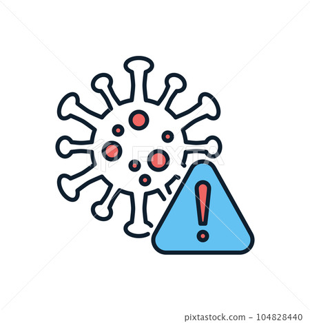 Corona virus danger related vector icon Corona virus danger related vector icon 104828440