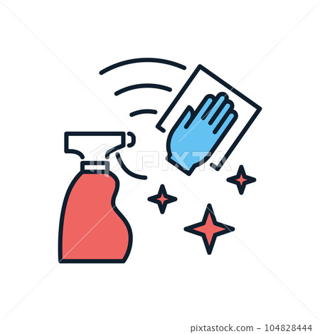 Cleaning related vector icon Cleaning related vector icon 104828444