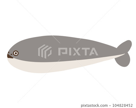 一個可愛的 Sakaban Baspis 的重建模型/手繪插圖素材 104828452