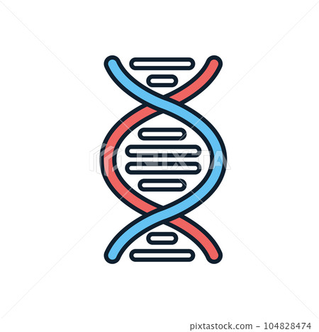 DNA related vector icon. - Stock Illustration [104828474] - PIXTA