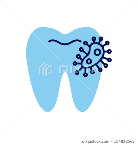 Dental Bacteria Icon 104828562