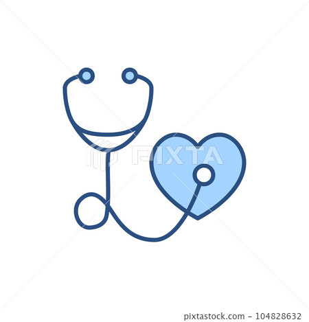 Stethoscope related vector icon. 104828632