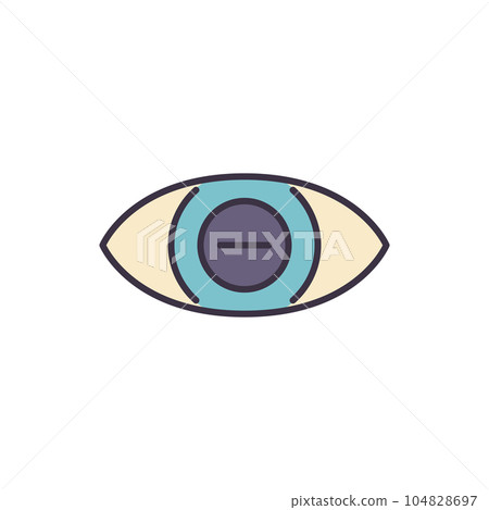 Myopia related vector icon. 104828697