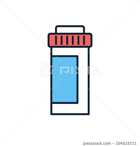 Pills Bottle Vector Icon 104828721