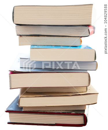 Stacked book clippings Stacked book clippings 104829588