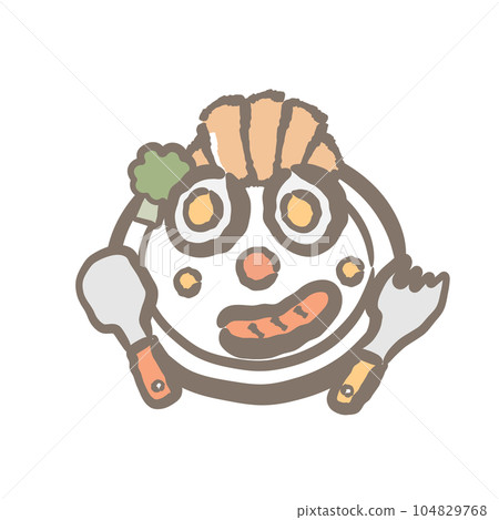 早上午餐盤 104829768