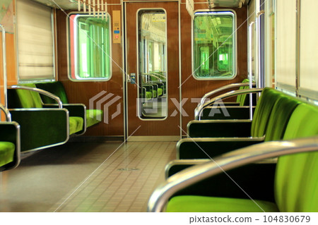 Inside the Hankyu train Inside the Hankyu train 104830679