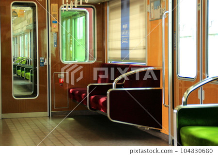 Inside the Hankyu train Inside the Hankyu train 104830680