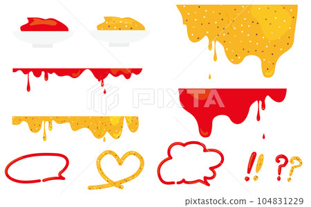 芥末番茄醬設計材料套裝 104831229
