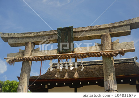 Kyoto Fukuoji Shrine stone torii-2 Kyoto Fukuoji Shrine stone torii-2 104831679