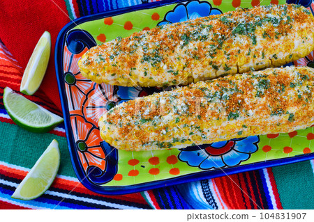 Mexican Cuisine Elote Mexicano Mexican Cuisine Elote Mexicano 104831907