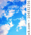 blue sky and white clouds 104832356