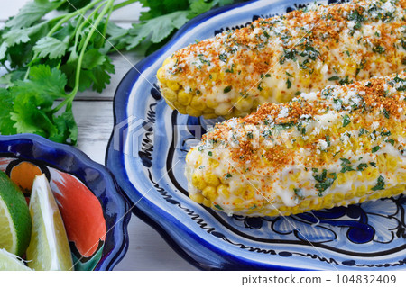 Mexican Cuisine Elote Mexicano Mexican Cuisine Elote Mexicano 104832409
