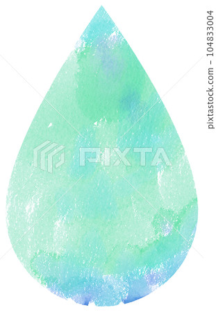 Watercolor of water drop, digital hand painted. Watercolor of water drop, digital hand painted. 104833004
