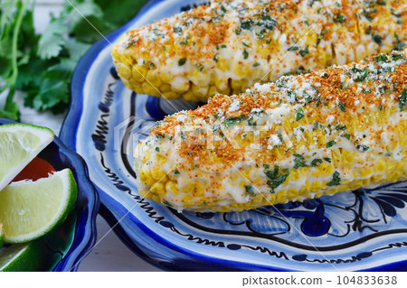 Mexican Cuisine Elote Mexicano Mexican Cuisine Elote Mexicano 104833638