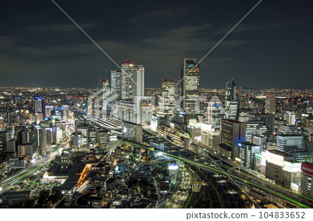 城市夜景名古屋站景觀 104833652