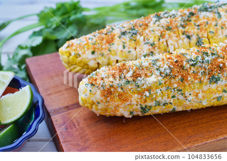Mexican Cuisine Elote Mexicano Mexican Cuisine Elote Mexicano 104833656