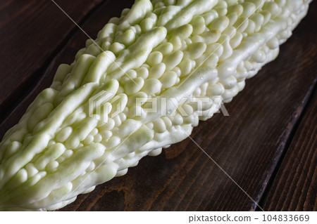白苦瓜。沖繩蔬菜。 104833669