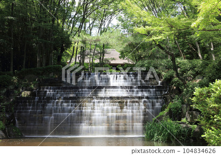 Shikoku Village Miuseam Somegataki Falls (made by Masayuki Nagare, a sculptor using granite as the base stone of a private house) Slow shutter Shikoku Village Miuseam Somegataki Falls (made by Masayuki Nagare, a sculptor using granite as the base stone of a private house) Slow shutter 104834626