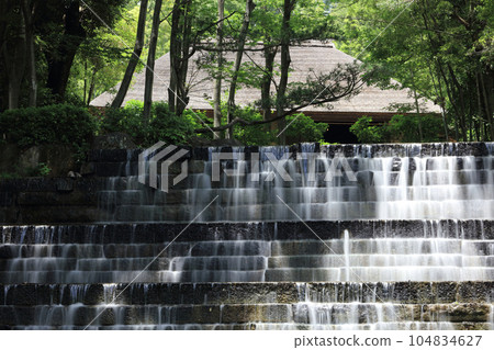 Shikoku Village Miuseam Somegataki Falls (made by Masayuki Nagare, a sculptor using granite as the base stone of a private house) Slow shutter Shikoku Village Miuseam Somegataki Falls (made by Masayuki Nagare, a sculptor using granite as the base stone of a private house) Slow shutter 104834627