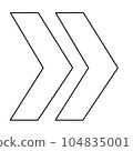 Simple double arrow icon 104835001