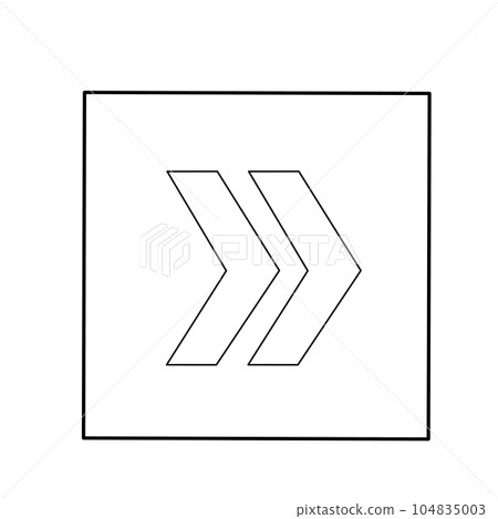 Boxed fast-forward icon 104835003