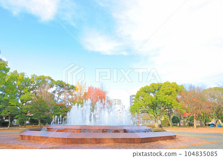 Scenery of Fukiage Park Fountain, Nagoya City 104835085