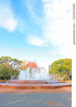 Scenery of Fukiage Park Fountain, Nagoya City 104835086