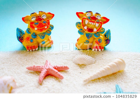 夏季沖繩海灘形象 104835829