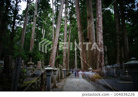 Scenery of the approach to Okunoin on Mt. Koya Scenery of the approach to Okunoin on Mt. Koya 104836226