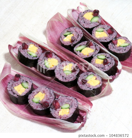 大和胭脂卷粉紅海藻 104836572